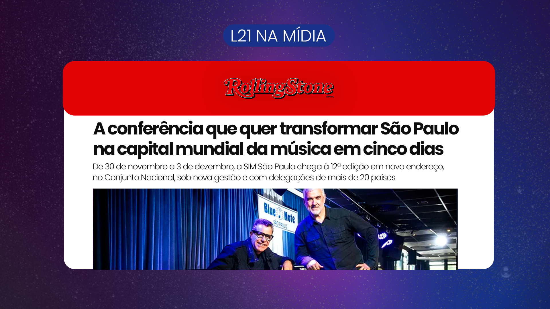 SIM São Paulo na Rolling Stone